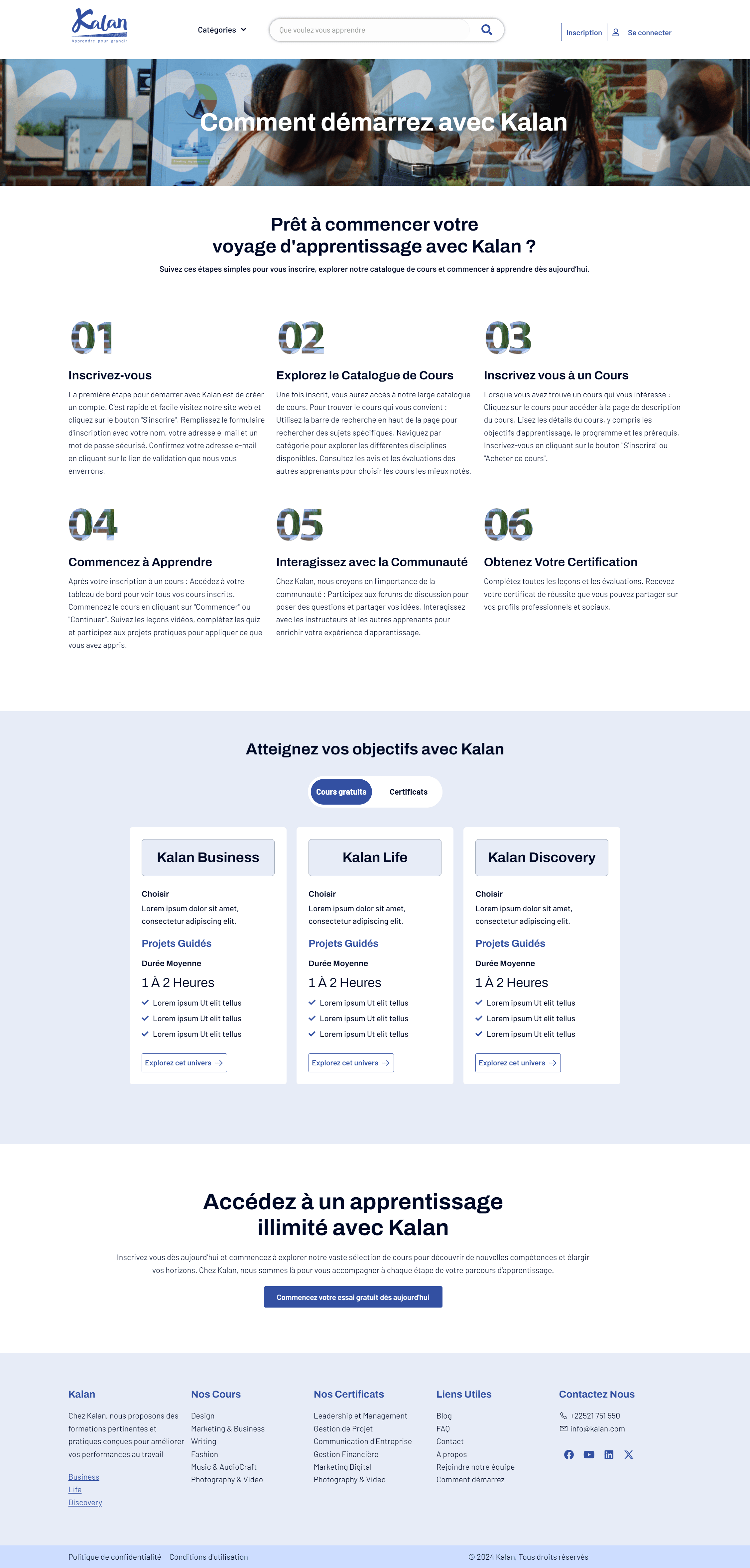 Site Kalan conçu par Anne Flore 14