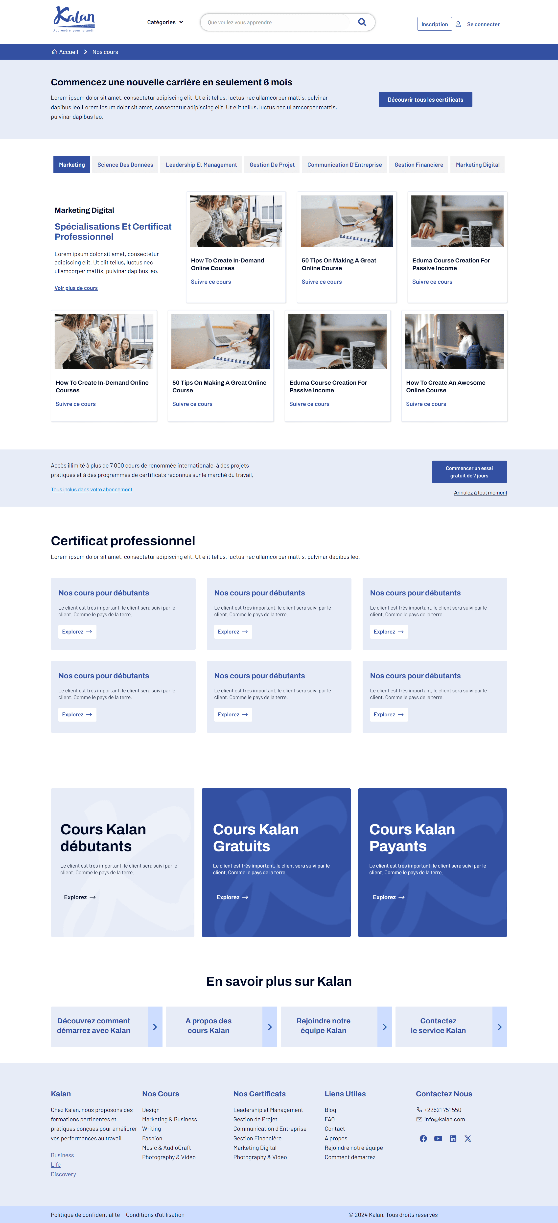 Site Kalan conçu par Anne Flore 3