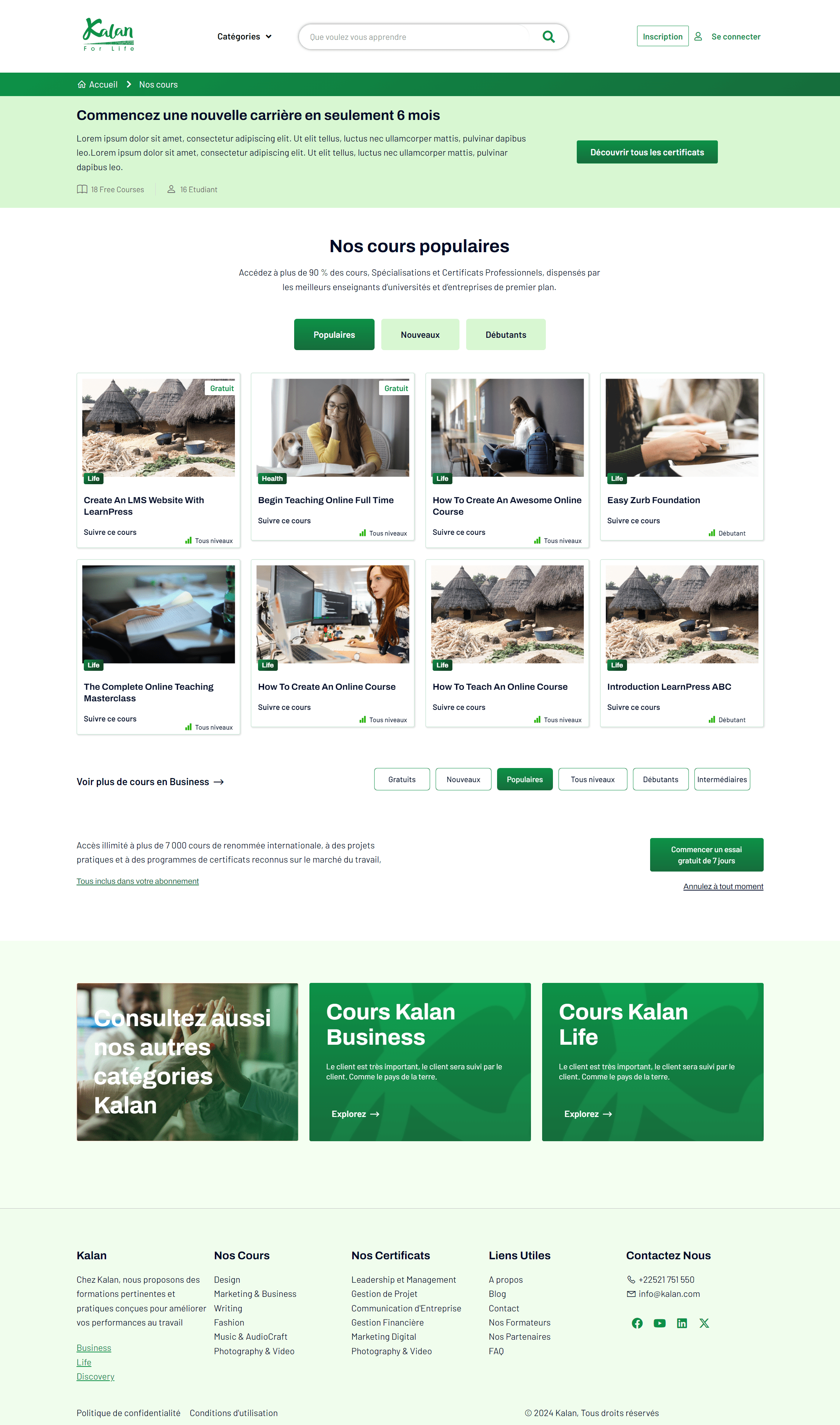 Site Kalan conçu par Anne Flore 9